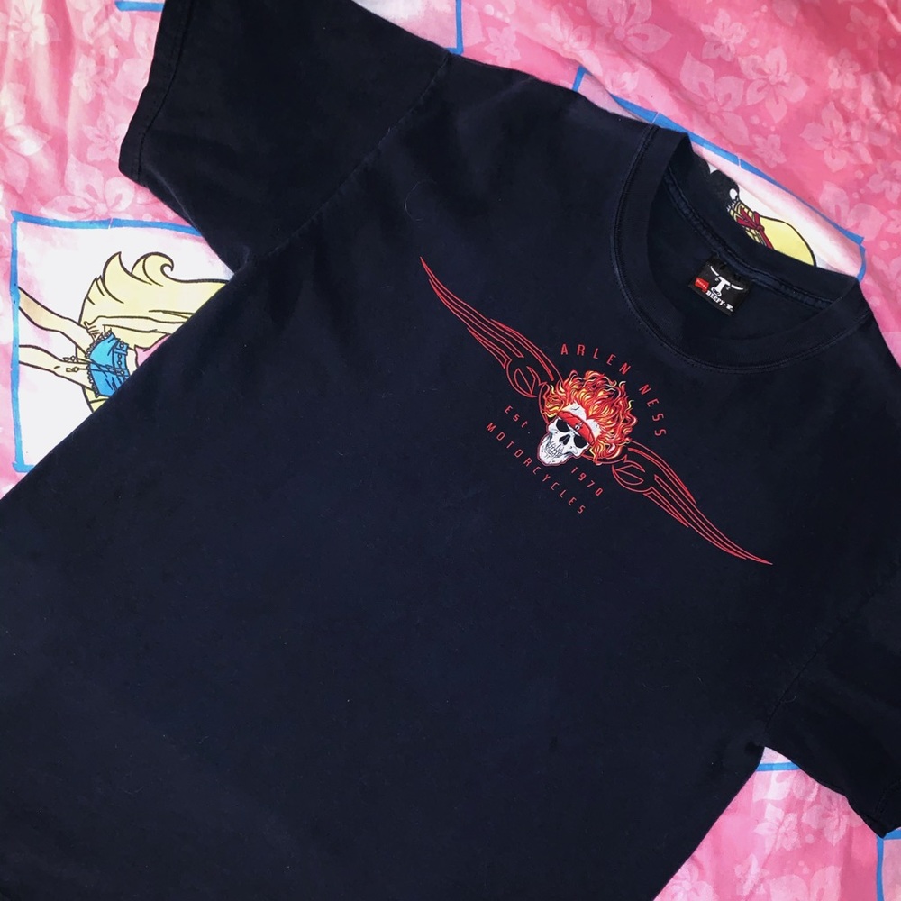 1970 ARLEN NESS DUAL SIDED SKULL TEE